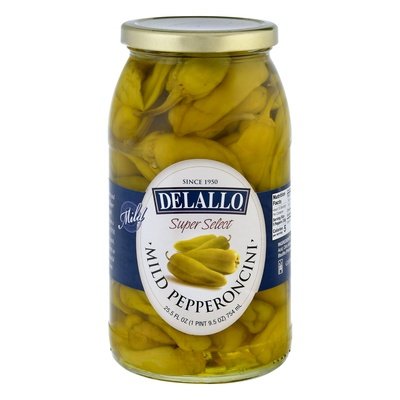 Delallo Pepperoncini Mild 6/25.5 OZ [UNFI #539403] [ebt]