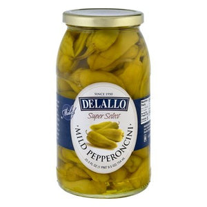 Delallo Pepperoncini Mild 6/25.5 OZ [UNFI #539403] [ebt]