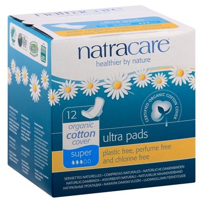 Natracare Pads Ultra Organic Super 1/12 CT [UNFI #735654] T