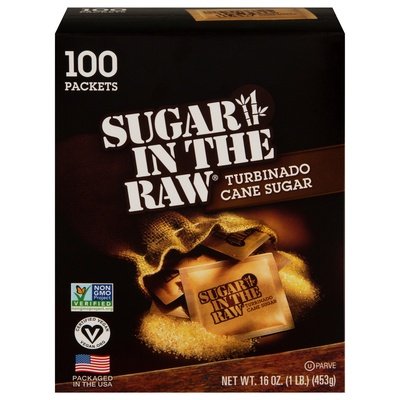 In The Raw Cane Sugar Turbinado 8/100 PK [UNFI #1909084] [ebt] T