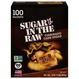 In The Raw Cane Sugar Turbinado 8/100 PK [UNFI #1909084] [ebt] T