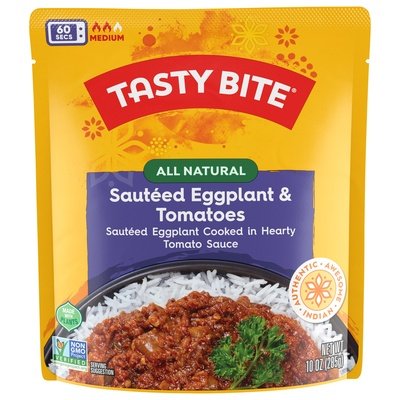 Tasty Bite Sauteed Eggplant & Tomatoes All Natural Indian Medium 6/10 OZ [UNFI #927178] [ebt]