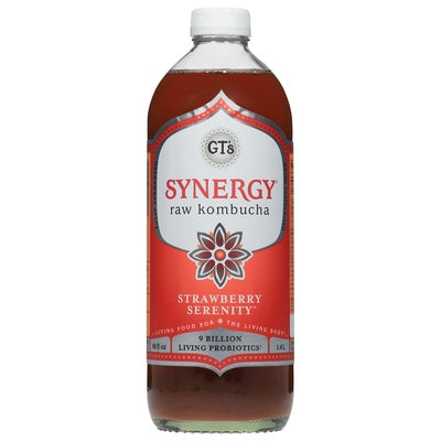 Gts Kombucha Strawberry Serenity Raw Og3 Og3 6/48 oz [UNFI #3148897 ] [ebt]