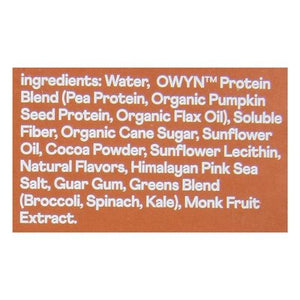 Owyn-Only What You Need Protein Shake Non-Dairy Dark Chocolate 4 Pack 3/4/11.14Z [UNFI #2634897] [ebt]