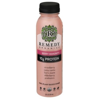 Remedy Organics Shake 100% Plant Based Berry Immunity 6/12 OZ [UNFI #2448504] [ebt] T