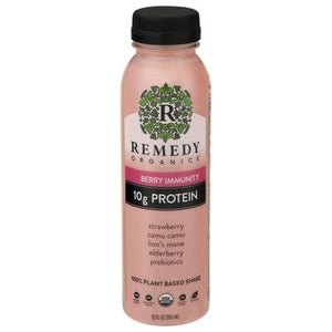 Remedy Organics Shake 100% Plant Based Berry Immunity 6/12 OZ [UNFI #2448504] [ebt] T