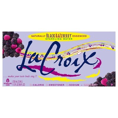 Lacrx Sprklng Wtr Blk Rzzlbrry 3/8/12 OZ [UNFI #2726412] [ebt] T