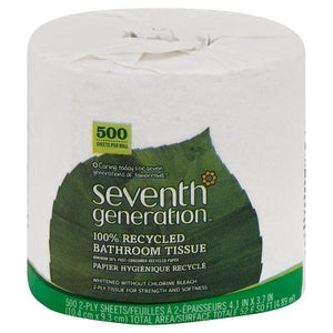 Seventh Generation Bathroom Tissue 100% Recycled 2-Ply 60/500 CT [UNFI #1102912] T