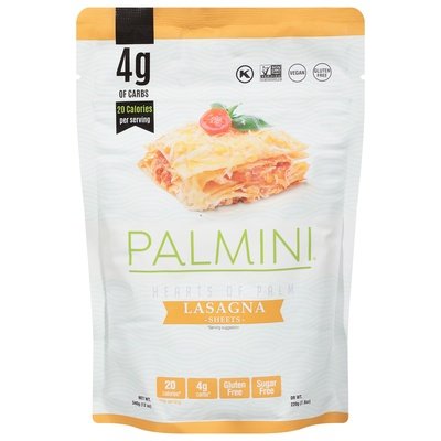 Palmini Lasagna Sheets Hearts Of Palm 6/12 OZ [UNFI #2633022] [ebt]