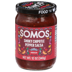 Somos Salsa Red Smoky Chipotle Medium 6/12 oz [UNFI #2836179 ] [ebt]