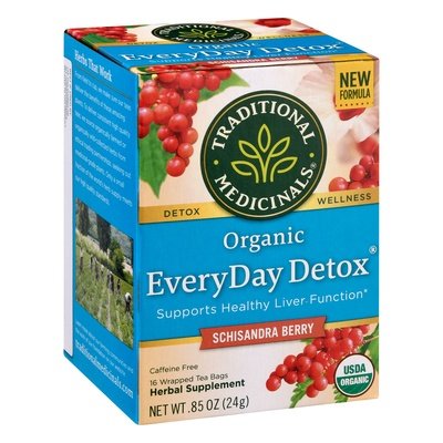 Traditional Medicinals Herbal Tea Everyday Detox Organic Schisandra Berry Tea Bags 6/16 BAG [UNFI #911115] [ebt]