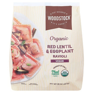 Woodstock Ravioli Organic Red Lentil & Eggplant Og2 12/20 oz [UNFI #2824274 ] [ebt]