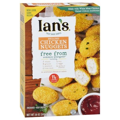 Ians Chicken Nuggets Breaded 8/20 OZ [UNFI #535237] [ebt]