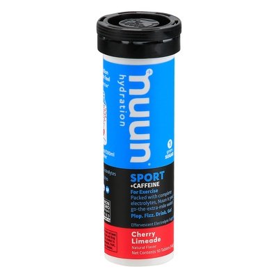 Nuun Sport + Caffeine Tablets Cherry Limeade 8/10 TAB [UNFI #1791300] T