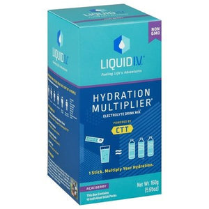 Liquid I V  Electrolyte Drink Mix Hydration Multiplier Acai Berry 1/5.65 OZ [UNFI #2727469] [ebt]