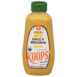 Koops Mustard Spicy Brown Organic 12/12 OZ [UNFI #1232446] [ebt]