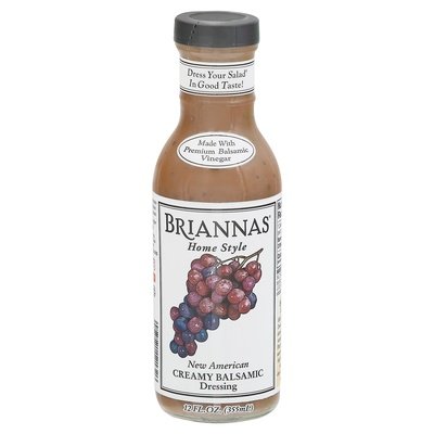 Briannas Dressing New American Creamy Balsamic Home Style 6/12 OZ [UNFI #412338] [ebt]