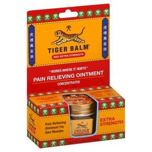Tiger Balm Pain Relieving Ointment Red Extra Strength 6/18 GRM [UNFI #876557] T