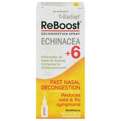 Reboost-Medinatura Decongestion Spray Echinacea +6 1/.68 OZ [UNFI #1640663] T