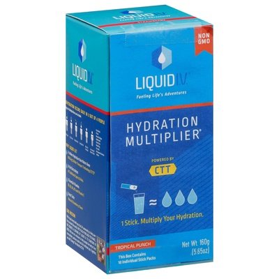 Liquid I V  Electrolyte Drink Mix Tropical Punch 1/5.65 OZ [UNFI #2849040] [ebt]