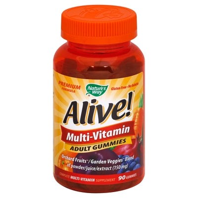 Natures Way Multi-Vitamin Adult Gummies 1/90 CHEW [UNFI #1131259] T