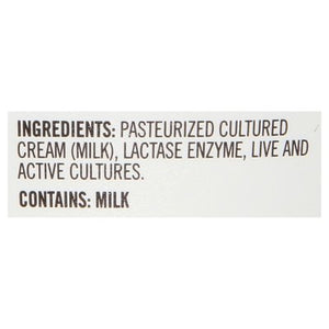 Green Valley Creamery Sour Cream Lactose Free 6/12 OZ [UNFI #2478220] [ebt]