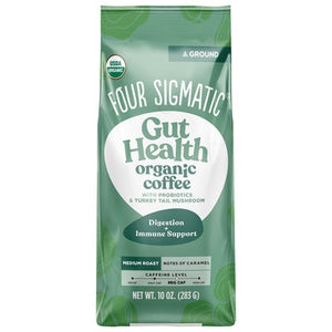 Four Sigmatic Coffee Organic Ground Medium Roast Gut Health Og2 8/10 oz [UNFI #3120748 ] [ebt]