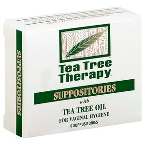 Tea Tree Therapy Suppositories With Tea Tree Oil 1/6 PK [UNFI #587766] T