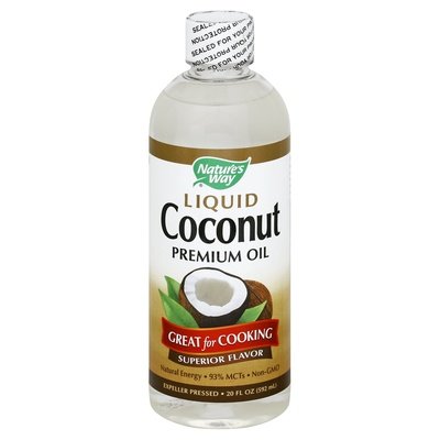 Natures Way Coconut Oil Premium Liquid 1/20 OZ [UNFI #1796697] [ebt]