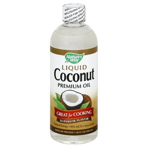 Natures Way Coconut Oil Premium Liquid 1/20 OZ [UNFI #1796697] [ebt]
