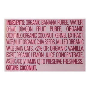 Happy Tot Fruit & Grain Blend Dairy Free Organic Bananas Dragon Fruit Coconutmilk Super Morning 4 (For 2+ Years) 16/4 OZ [UNFI #2593978] [ebt]