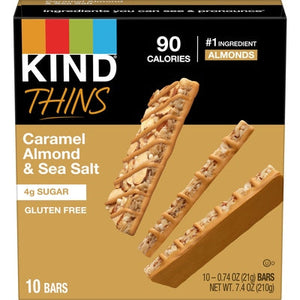 Kind Bars Gluten Free Caramel Almond & Sea Salt Thins 6/7.4 oz [UNFI #2844892 ] [ebt]