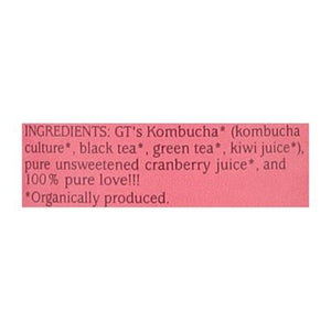 Gts Kombucha Raw Cosmic Cranberry 12/16 OZ [UNFI #2273464] [ebt] T