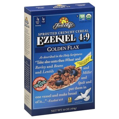 Food For Life Cereal Sprouted Crunchy Golden Flax 6/16 OZ [UNFI #447185] [ebt]