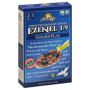 Food For Life Cereal Sprouted Crunchy Golden Flax 6/16 OZ [UNFI #447185] [ebt]