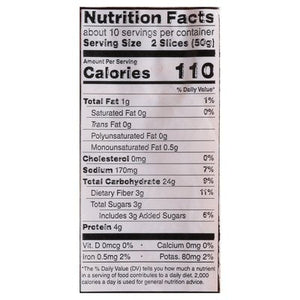 Rudis Rocky Mountain Bakery Bread 100% Whole Wheat Organic Honey Sweet Thin Sliced 8/18 OZ [UNFI #2686640] [ebt]
