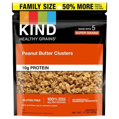Kind Granola Peanut Butter Clusters Family Size 6/17 OZ [UNFI #2601243] [ebt]