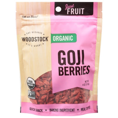 Woodstock Goji Berries Organic Og2 8/4 oz [UNFI #1582881 ] [ebt]