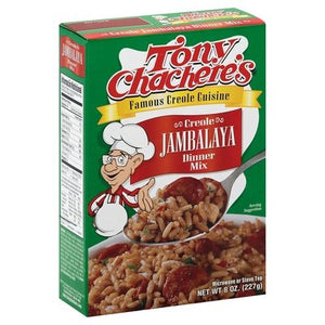 Tony Chacheres Dinner Mix Creole Jambalaya 12/8 OZ [UNFI #215780] [ebt]