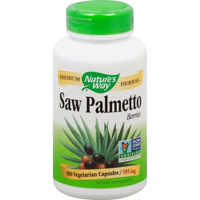 Natures Way Saw Palmetto Berries 585 Mg Vegetarian Capsules 1/180 CAP [UNFI #389742] T