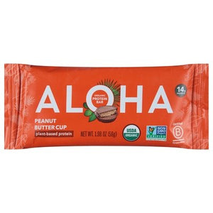 Aloha Protein Bars Organic Peanut Butter Cup 12/1.98 OZ [UNFI #2795516] [ebt]