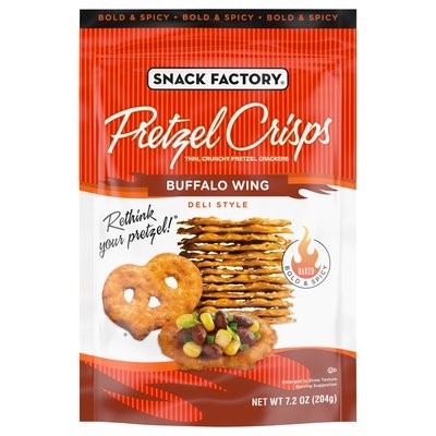 Pretzel Crisps Pretzel Crisps Buffalo Wing Deli Style 12/7.2 OZ [UNFI #1944941] [ebt]