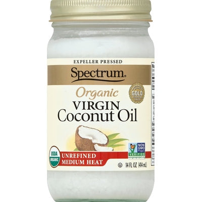 Spectrum Naturals Coconut Oil Virgin Organic Unrefined Og2 12/14 oz [UNFI #0344358 ] [ebt]