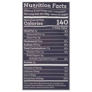 Siete Potato Chips Hint Of Serrano Sea Salt & Vinegar Kettle Cooked 6/5.5 OZ [UNFI #2677268] [ebt]