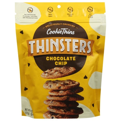 Thinsters Cookie Thins Chocolate Chip 12/4 OZ [UNFI #1741321] [ebt]