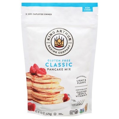 King Arthur Flour Pancake Mix Gluten Free Classic 6/15 OZ [UNFI #339747] [ebt]