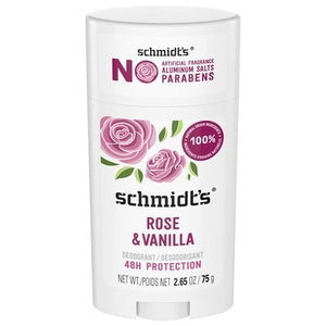 Schmidts Deodorant Rose & Vanilla 48H Protection 1/2.65 OZ [UNFI #2395481] T