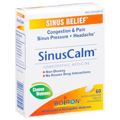 Boiron Sinus Relief Tablets Unflavored 1/60 TAB [UNFI #2480101] T