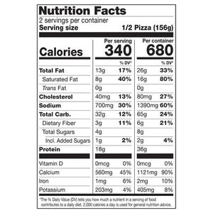 Miltons Pizza Cauliflower Crust Roasted Vegetable Thin & Crispy 8/11 OZ [UNFI #2857654] [ebt]