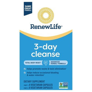 Renew Life 3-Day Cleanse Vegetarian Capsules 1/12 CT [UNFI #3003787] T
